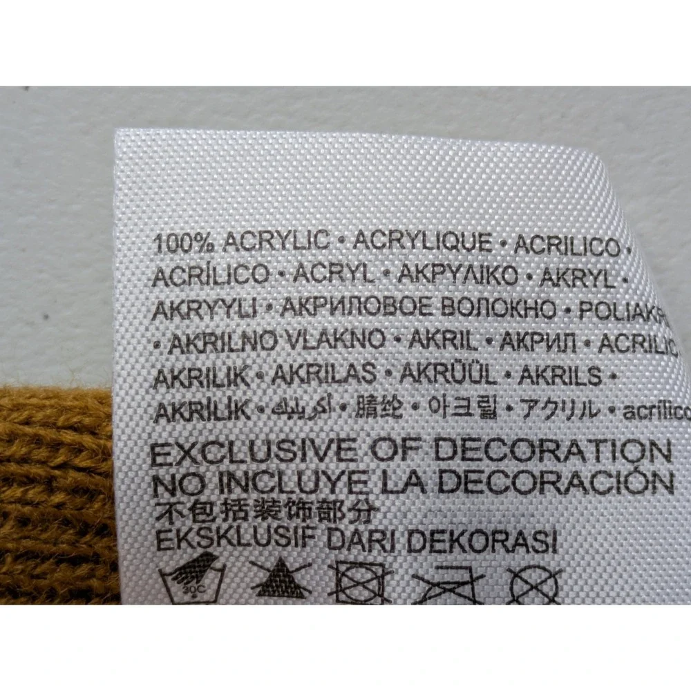 Levi's Kids Cuffed Beanie Hat Stretch‎ Knit One Size Golden Brown NWT